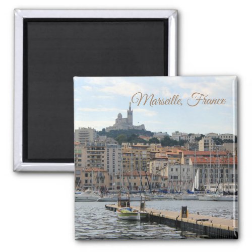 Marseille France Harbor Travel Magnet