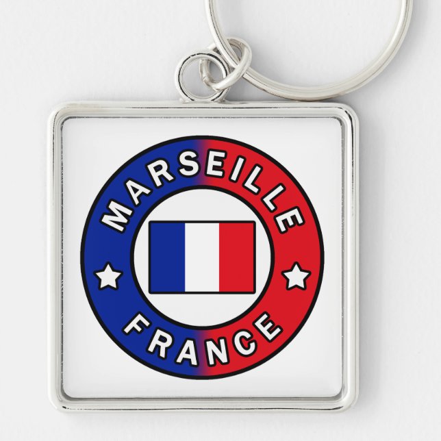 Marseille France Keychain (Front)