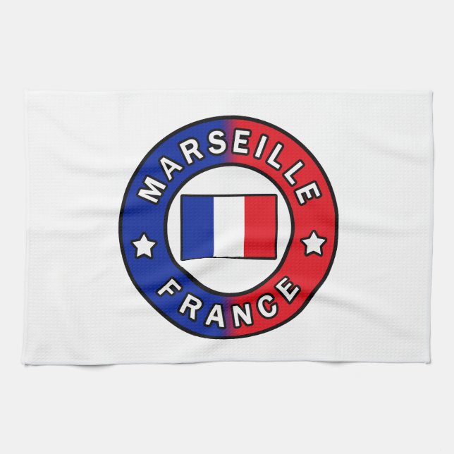 Marseille France Kitchen Towel (Horizontal)