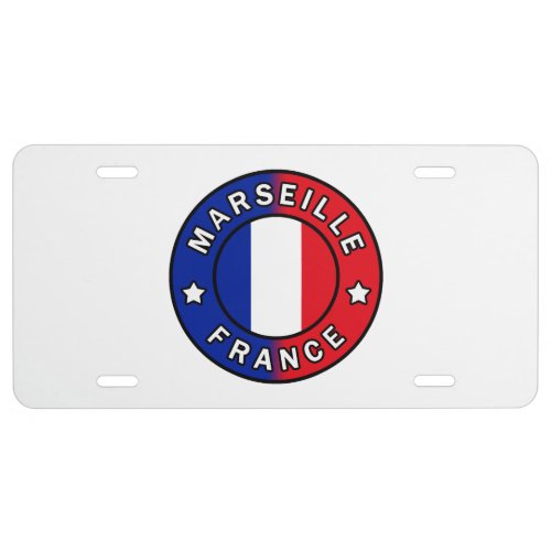 Marseille France License Plate