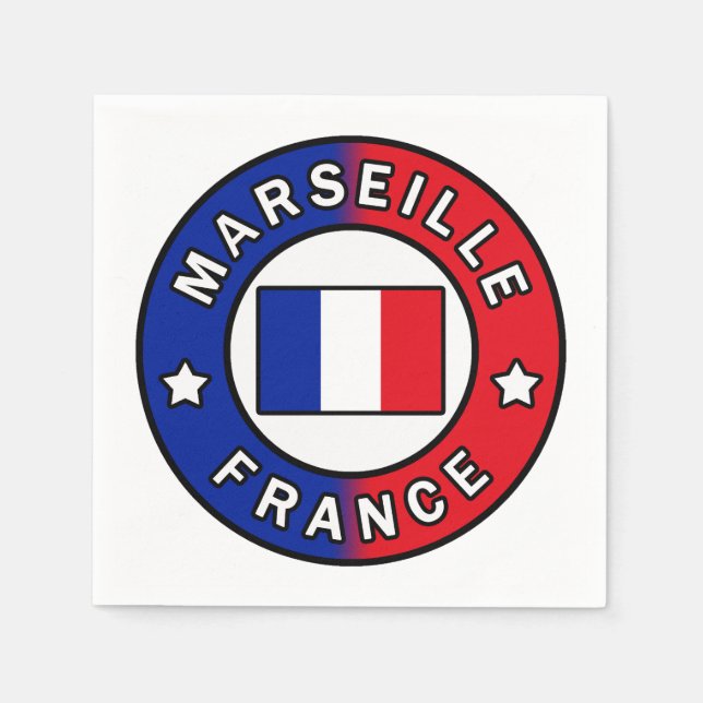 Marseille France Napkins (Front)