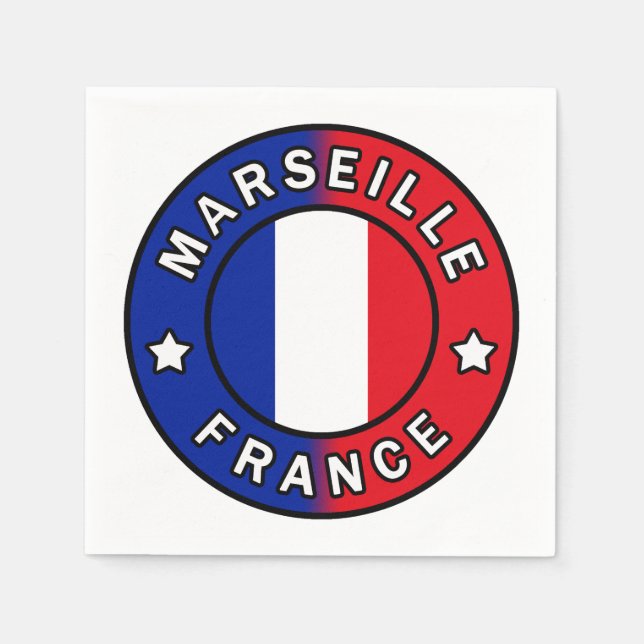 Marseille France Napkins (Front)