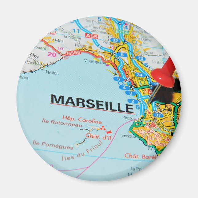 Marseille, Marseilles, France Magnet (Front)