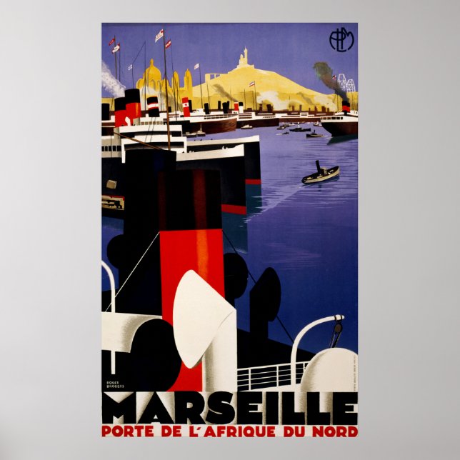 Marseille, porte de l'Afrique du nord Poster (Front)