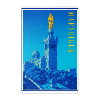 MARSEILLE POSTER ACRYLIC PRINT