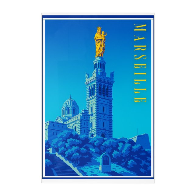 MARSEILLE POSTER ACRYLIC PRINT (Front)