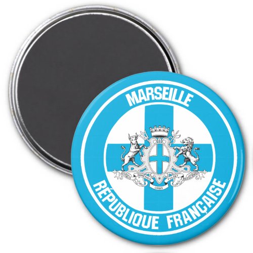 Marseille Round Emblem Magnet