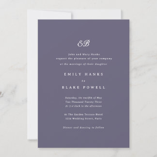 Marseille Wedding Invitation