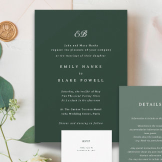 Marseille Wedding Invitation
