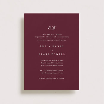 Marseille Wedding Invitation by origamiprints at Zazzle