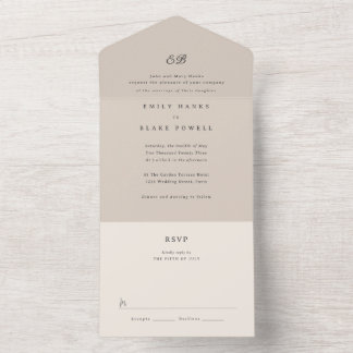 Marseille Wedding Invitation