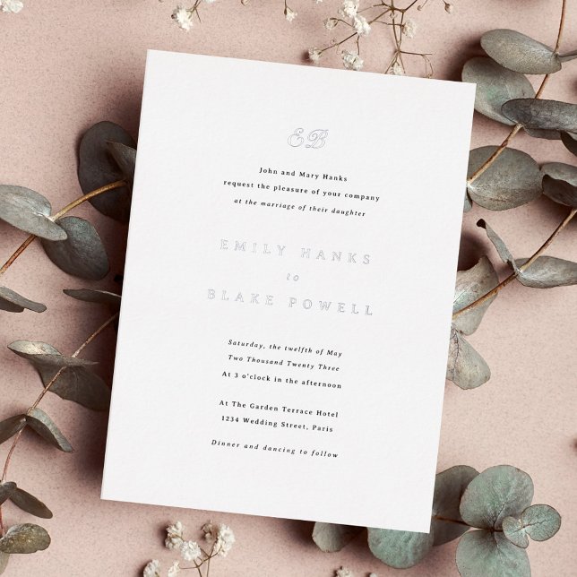 Marseille Wedding Invitation Foil Invitation (Creator Uploaded)