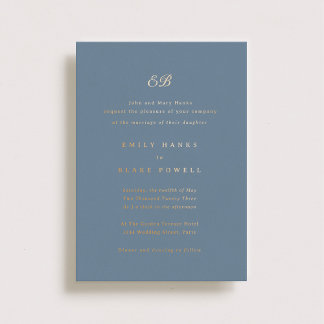 Marseille Wedding Invitation Foil Invitation