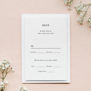 Marseille Wedding RSVP Card