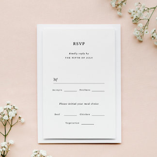 Marseille Wedding RSVP Card