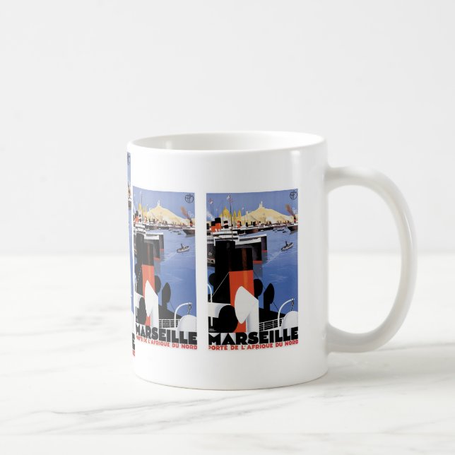 Marseilles Poster Coffee Mug (Right)