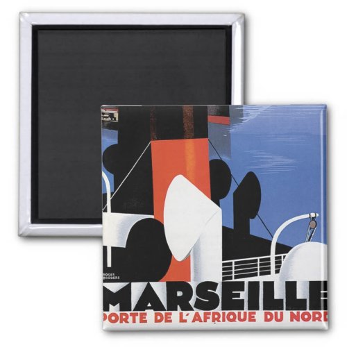 Marseilles Poster Magnet