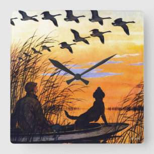 Marsh by Paul Bransom Square Wall Clock