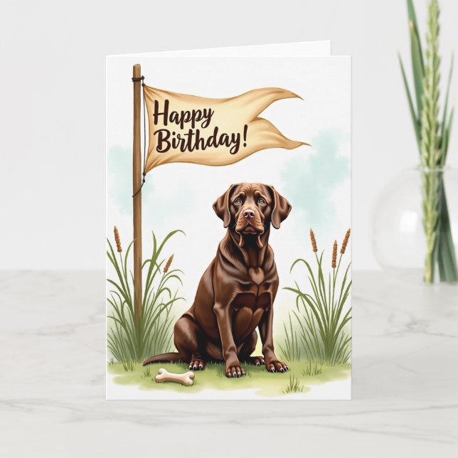 Marsh Dog Celebration Card (Front)