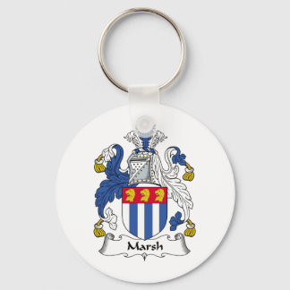 Marsh Family Crest Keychain