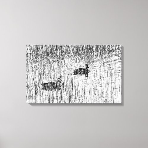 Marsh Grass _ Wavy Reflections 1 Canvas Print