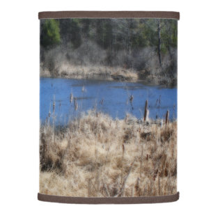 Marsh In Spring Orton Effect Nature Lamp Shade