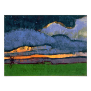 Marsh Landscape with a Mill Emil Nolde Photo Print