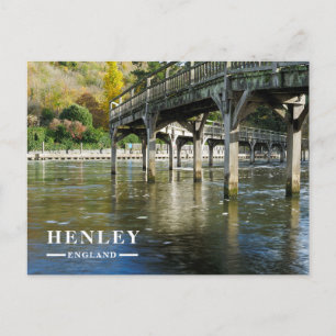 Marsh Lock Horsebridge River Thames Autumn Holiday Postcard
