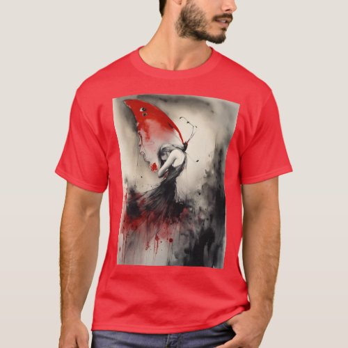 Marsh of Shadows Stephen Gammell Style Butterfly  T_Shirt