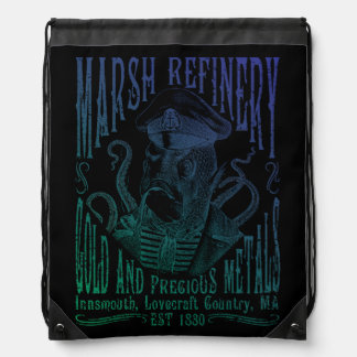 Marsh Refining Company Innsmouth Lovecraft Drawstring Bag