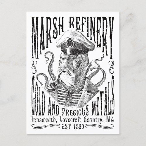 Marsh Refining Company Innsmouth Lovecraft Postcard