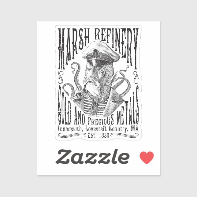 Marsh Refining Company Innsmouth Lovecraft Sticker (Sheet)