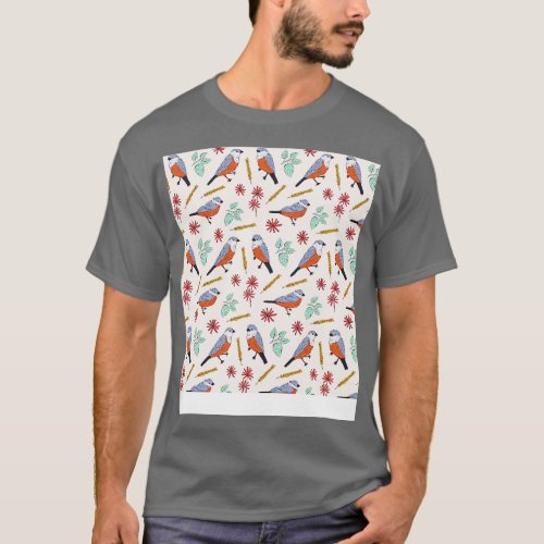 Marsh Seedeater Bird T_Shirt