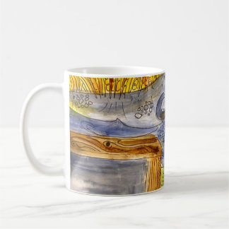Marsh Watercolor on coffee mug