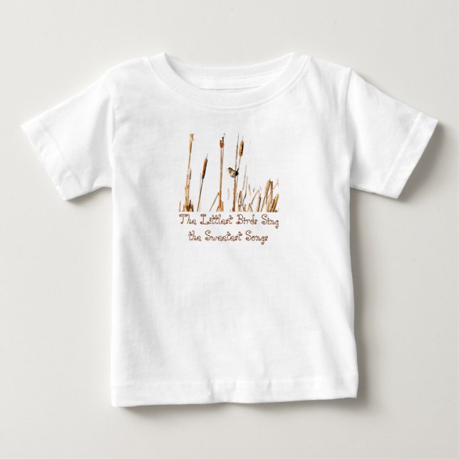 Marsh Wren Songbird Baby T-Shirt (Front)