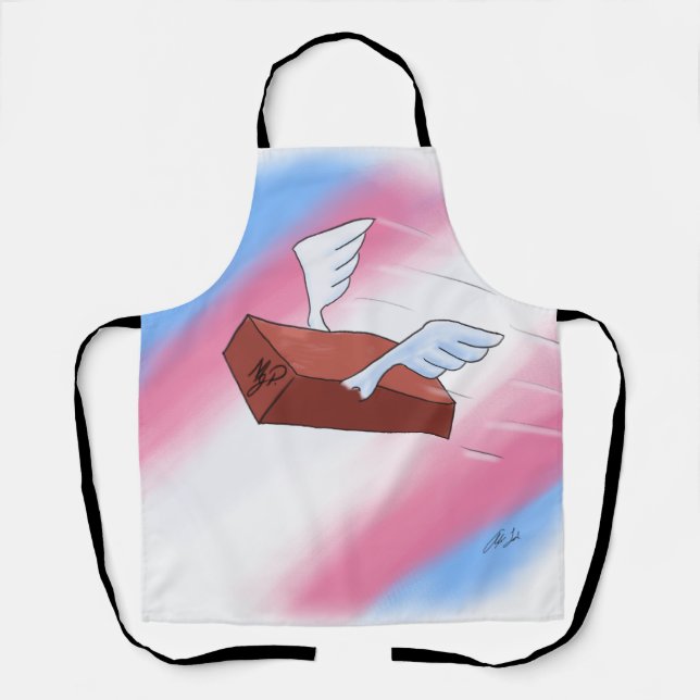 Marsha P. Johnson Sends Her Regards (full) Apron (Front)