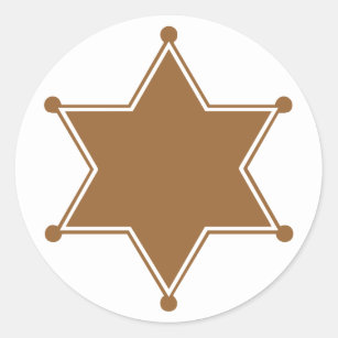 Marshal Badge Classic Round Sticker