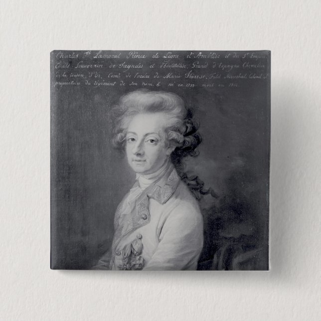 Marshal Charles-Joseph  Prince de Ligne Pinback Button (Front)