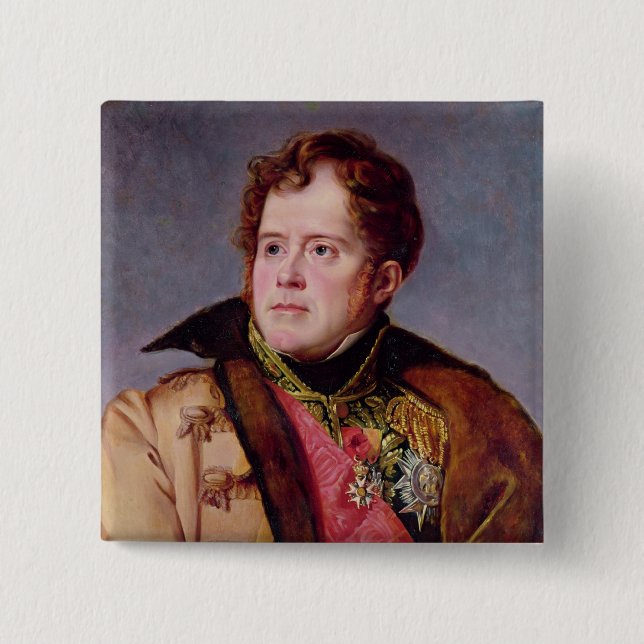 Marshal Michel Ney  Duke of Elchingen, c.1804 Pinback Button (Front)
