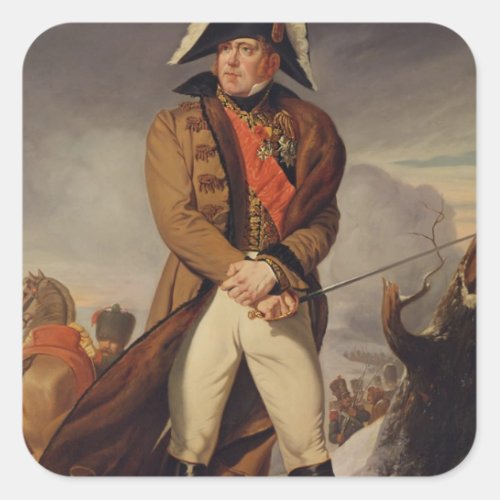 Marshal Michel Ney  Duke of Elchingen Square Sticker