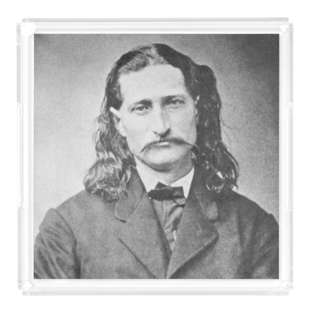 Marshal Wild Bill Hickok Old West Gunfighter Acrylic Tray (Large)