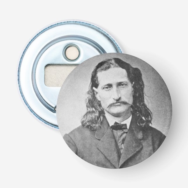 Marshal Wild Bill Hickok Old West Gunfighter Bottle Opener (Front)
