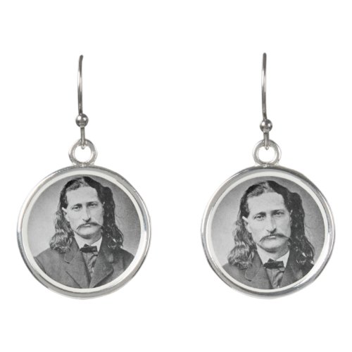 Marshal Wild Bill Hickok Old West Gunfighter Earrings