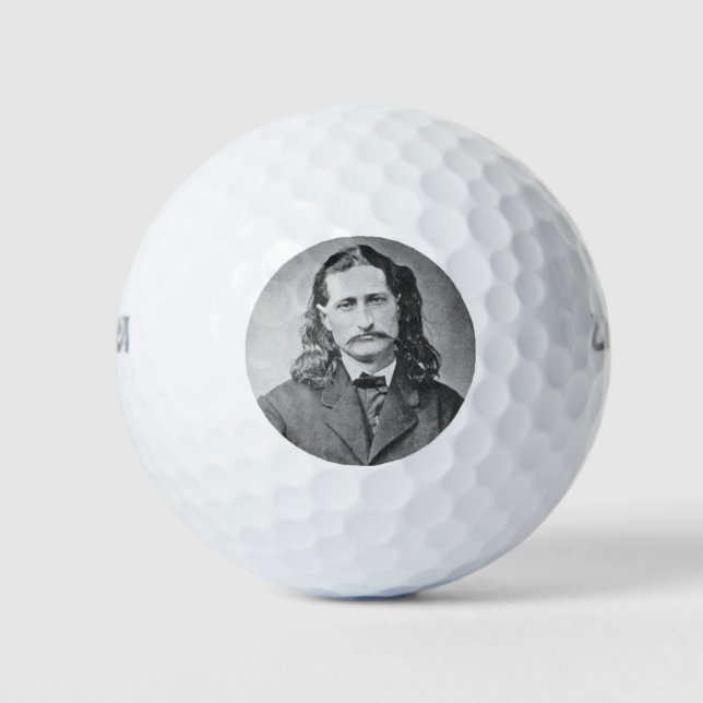 Marshal Wild Bill Hickok Old West Gunfighter Golf Balls (Front)