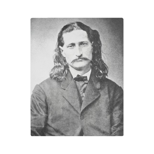 Marshal Wild Bill Hickok Old West Gunfighter Metal Print (Front)