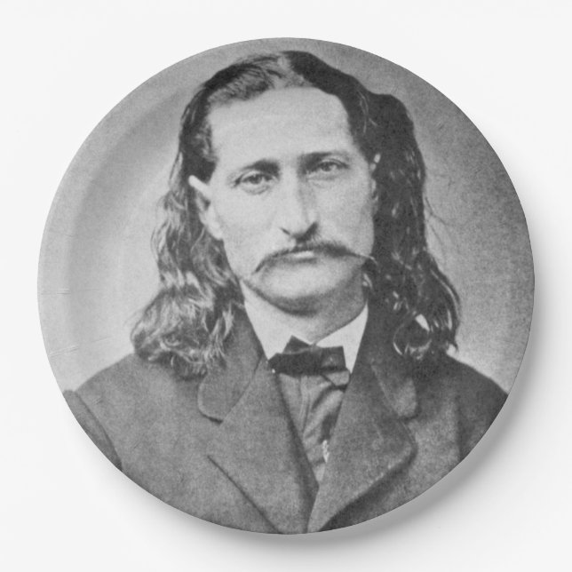 Marshal Wild Bill Hickok Old West Gunfighter Paper Plates (Front)