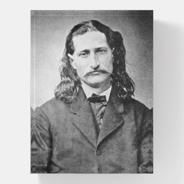 Marshal Wild Bill Hickok Old West Gunfighter Paperweight (Vertical)