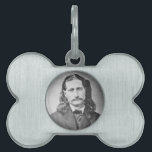 Marshal Wild Bill Hickok Old West Gunfighter Pet ID Tag<br><div class="desc">James Butler Hickok, better known as Wild Bill, was a legendary figure of the American Wild West. Born in Illinois in 1837, he grew up in a time of rapid westward expansion, and his life became a reflection of that era's spirit of adventure and lawlessness. - Hickok's life was a...</div>