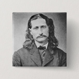 Marshal Wild Bill Hickok Old West Gunfighter Pinback Button