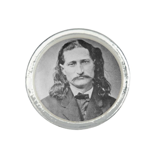 Marshal Wild Bill Hickok Old West Gunfighter Ring (Front)